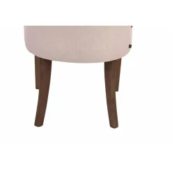 CLP Set van 2 Eetkamerstoel Aberdeen antiek licht Frame - Stof - creme