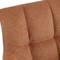 CLP Set van 2 Eetkamerstoel Jonah zwart Frame - Stof - oranje