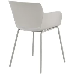 CLP Set van 2 Eetkamerstoel Alpena Kunststof - licht grijs