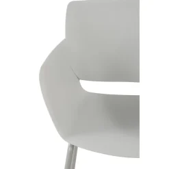 CLP Set van 2 Eetkamerstoel Alpena Kunststof - licht grijs