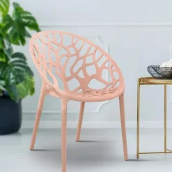 CLP Set van 2 Tuinstoel Hope Kunststof - roze