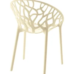 CLP Set van 2 Tuinstoel Hope Kunststof - creme