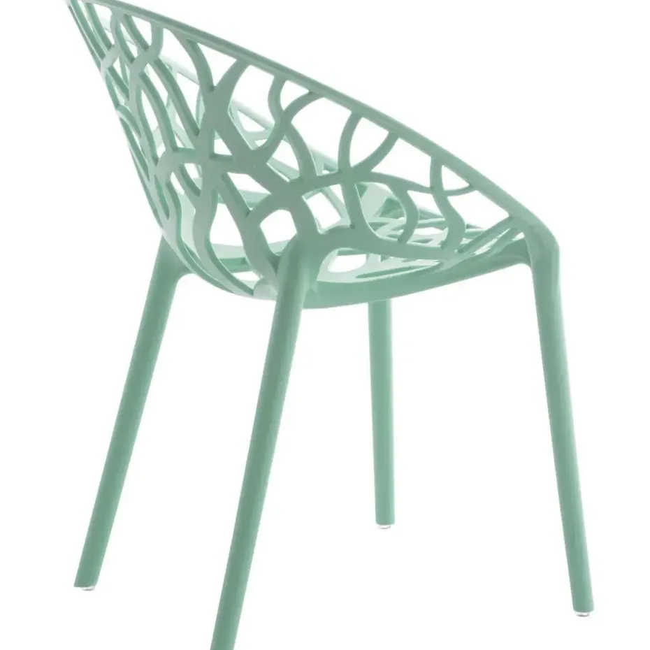 CLP Set van 4 Tuinstoel Hope Kunststof - lichtgroen