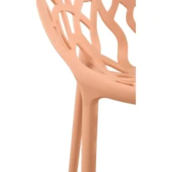 CLP Set van 4 Tuinstoel Hope Kunststof - perzik