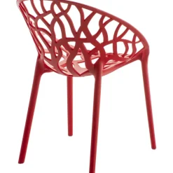 CLP Set van 2 Tuinstoel Hope Kunststof - rood