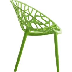 CLP Set van 4 Tuinstoel Hope Kunststof - groen