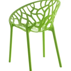 CLP Set van 4 Tuinstoel Hope Kunststof - groen
