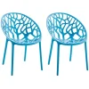 CLP Set van 2 Tuinstoel Hope Kunststof - blauw