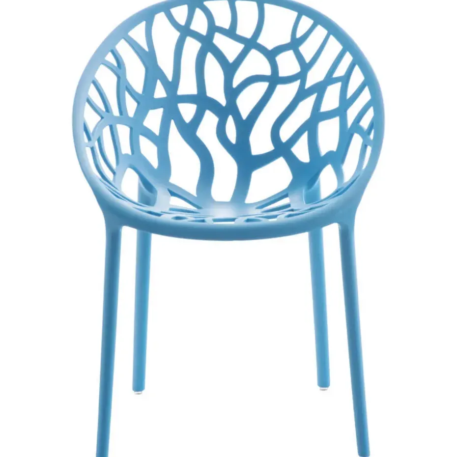 CLP Set van 2 Tuinstoel Hope Kunststof - blauw