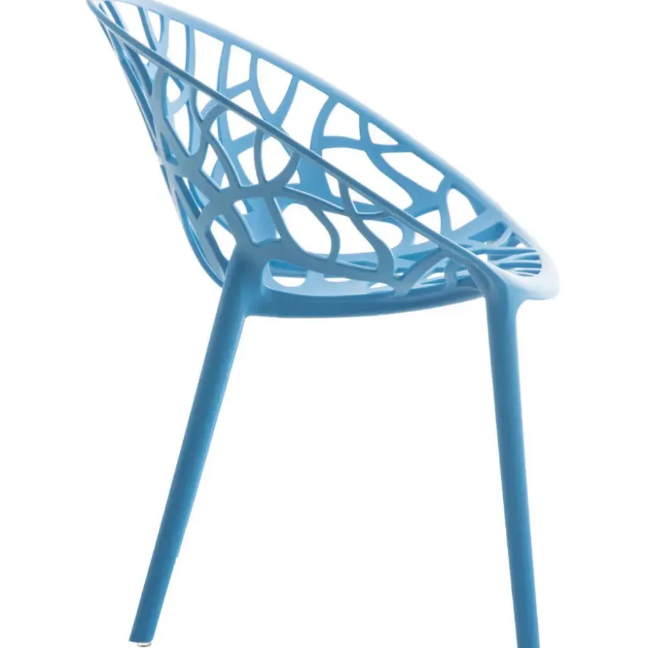 CLP Set van 2 Tuinstoel Hope Kunststof - blauw