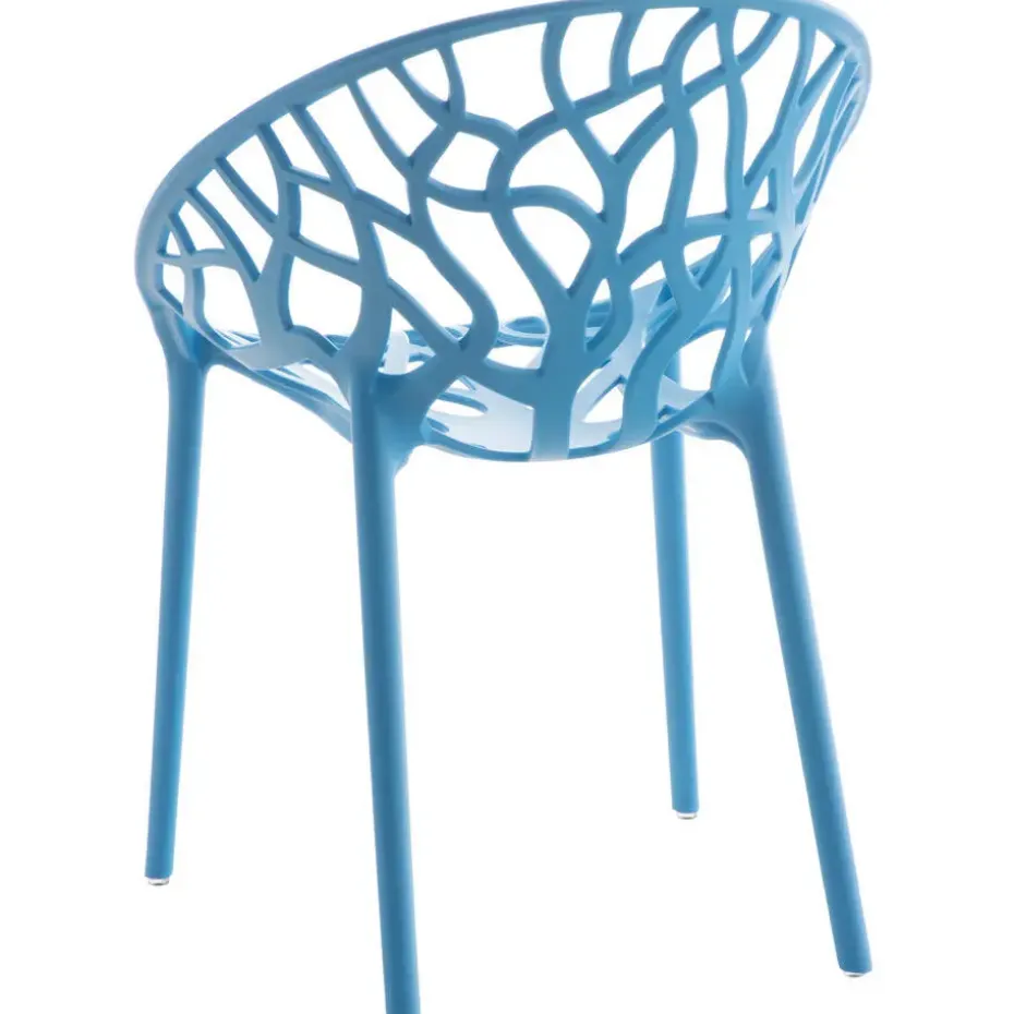 CLP Set van 2 Tuinstoel Hope Kunststof - blauw