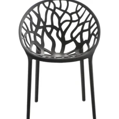 CLP Set van 2 Tuinstoel Hope Kunststof - zwart