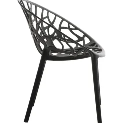 CLP Set van 2 Tuinstoel Hope Kunststof - zwart