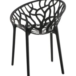 CLP Set van 2 Tuinstoel Hope Kunststof - zwart