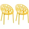 CLP Set van 2 Tuinstoel Hope Kunststof - geel