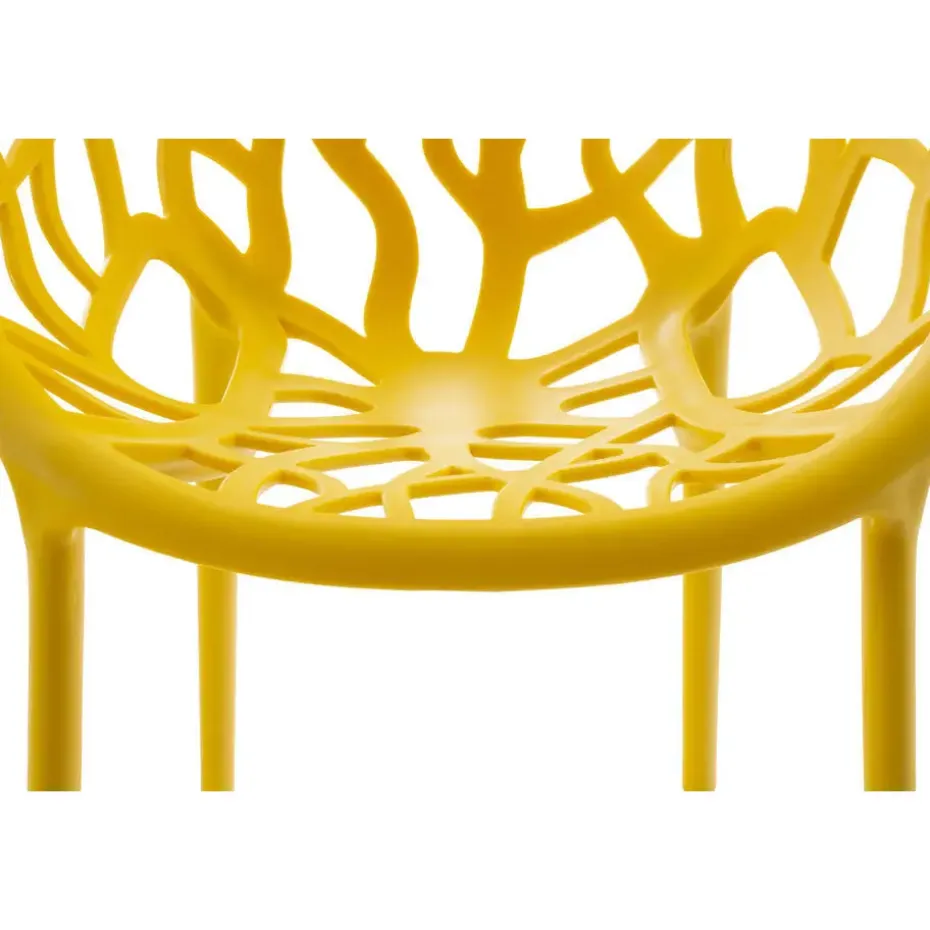 CLP Set van 2 Tuinstoel Hope Kunststof - geel