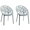 CLP Set van 2 Tuinstoel Hope Kunststof - grijs