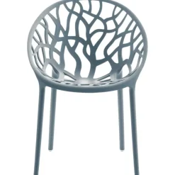 CLP Set van 2 Tuinstoel Hope Kunststof - grijs