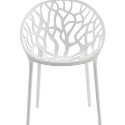 CLP Set van 2 Tuinstoel Hope Kunststof - wit