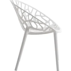 CLP Set van 2 Tuinstoel Hope Kunststof - wit