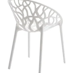 CLP Set van 2 Tuinstoel Hope Kunststof - wit