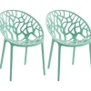 CLP Set van 2 Tuinstoel Hope Kunststof - lichtgroen