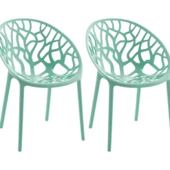 CLP Set van 2 Tuinstoel Hope Kunststof - lichtgroen