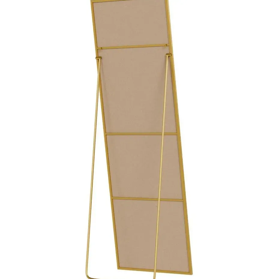 CLP Staande spiegel Benicia vierkant - Glas - goudglans