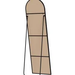 CLP Staande spiegel Moline ovaal - Glas - mat zwart