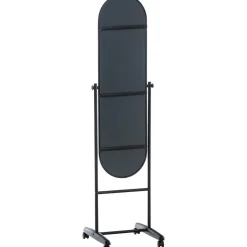 CLP Staande spiegel Nane ovaal - Metaal - zwart