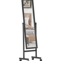 CLP Staande spiegel Yolanda vierkant - Hout - zwart