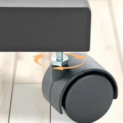 CLP Staande spiegel Yolanda vierkant - Hout - zwart