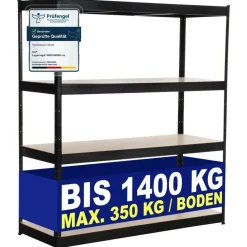 CLP Stellingkast regal Metaal - zwart