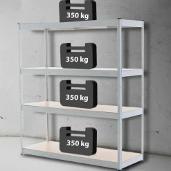 CLP Stellingkast regal Metaal - wit