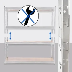 CLP Stellingkast regal Metaal - wit