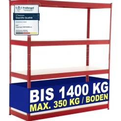 CLP Stellingkast regal Metaal - rood