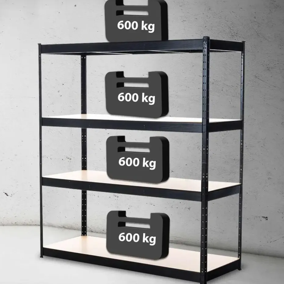 CLP Stellingkast Schwerlastregal Metaal - zwart
