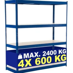 CLP Stellingkast Schwerlastregal Metaal - blauw