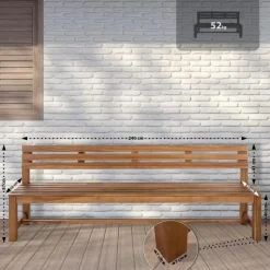 CLP Teakbank Augusta 240 cm