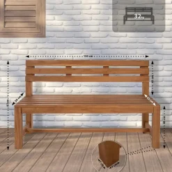 CLP Teakbank Augusta 150 cm