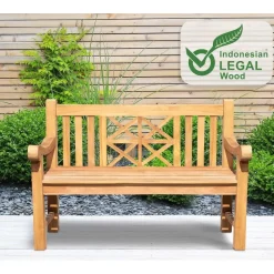 CLP Teakbank Florida 120 cm