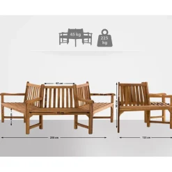 CLP Teakbank Kenna 250 cm