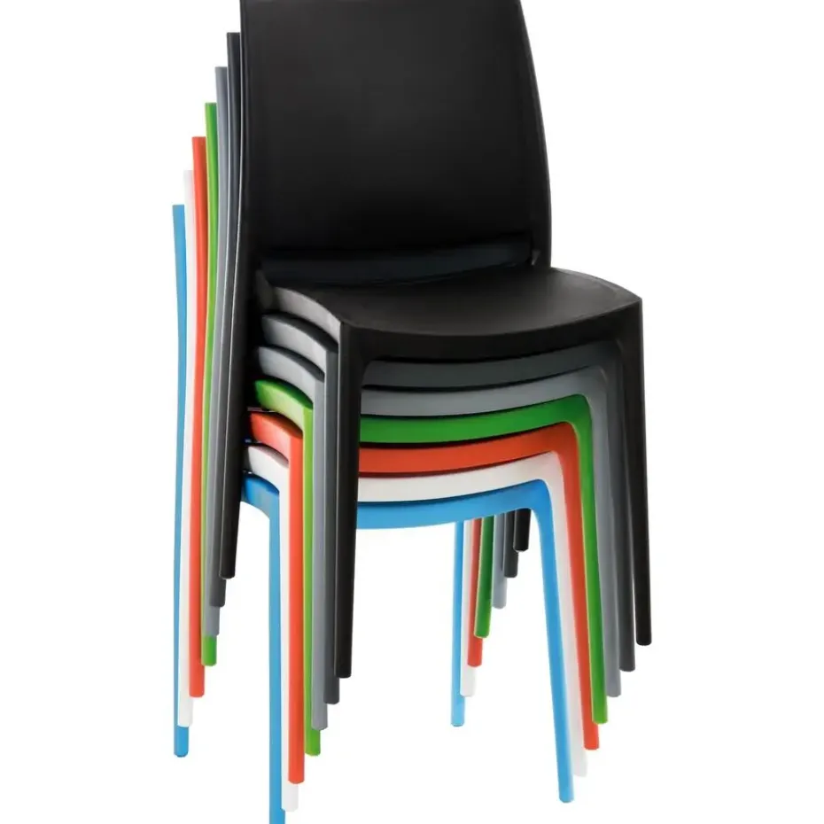 CLP Tuinstoel Meton Kunststof - oranje