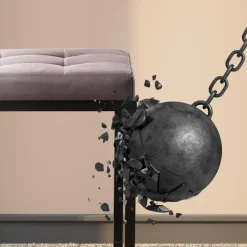 CLP 2-zits Bankje Barci 100 cm - grijs