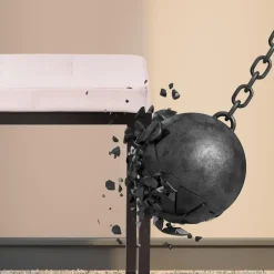 CLP 2-zits Bankje Barci 100 cm - creme