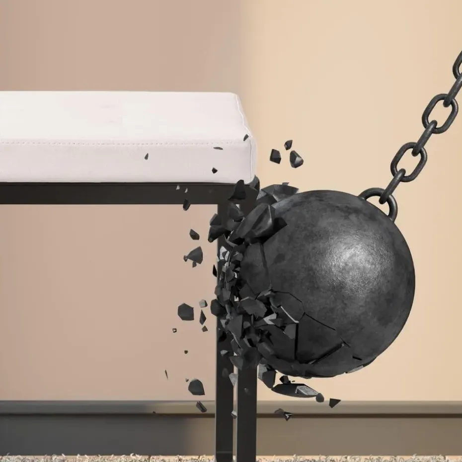 CLP 2-zits Bankje Barci 100 cm - wit