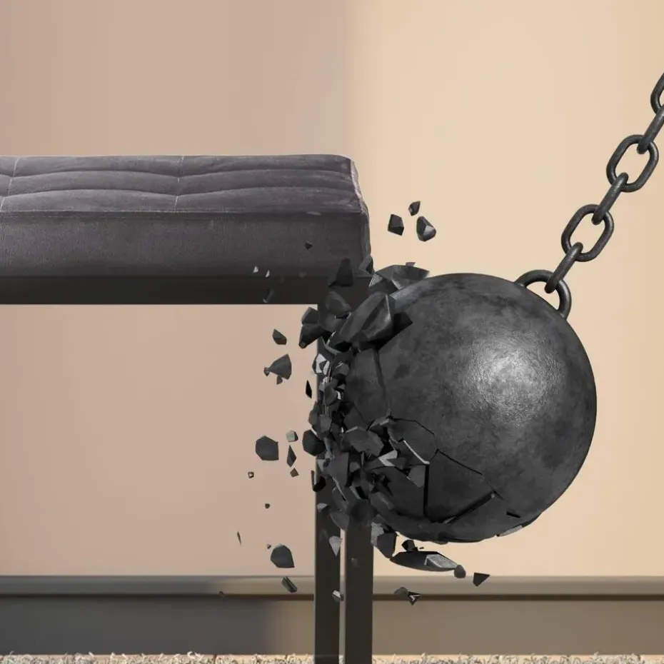 CLP 2-zits Bankje Barci 100 cm - donkergrijs