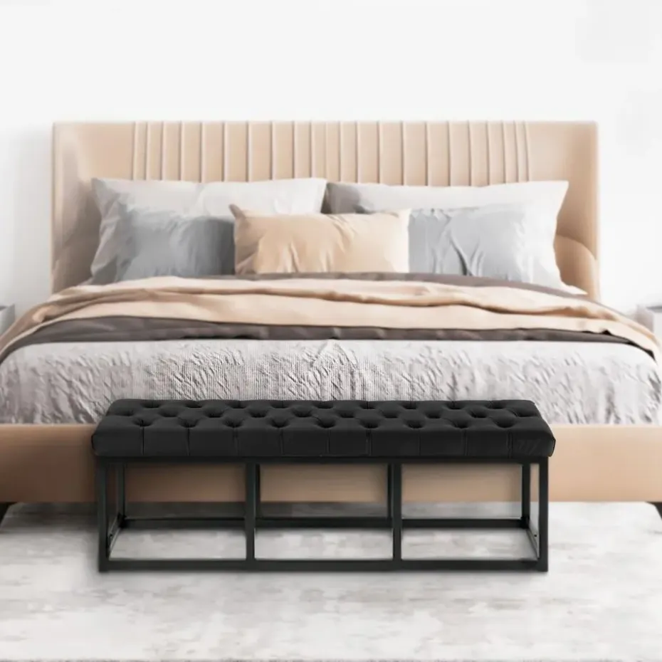 CLP 2-zits Bankje Polson 120 cm - zwart