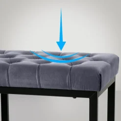 CLP 2-zits Bankje Polson 150 cm - grijs