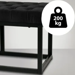 CLP 2-zits Bankje Polson 150 cm - zwart